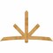 Ekena Millwork Alberta Rough Sawn Timber Gable Bracket, Western Red Cedar, 96"W x 56"H x 6"D x 6"F, 14/12 Pitch GBW096X56X0606ALB00RWR - alternate 1